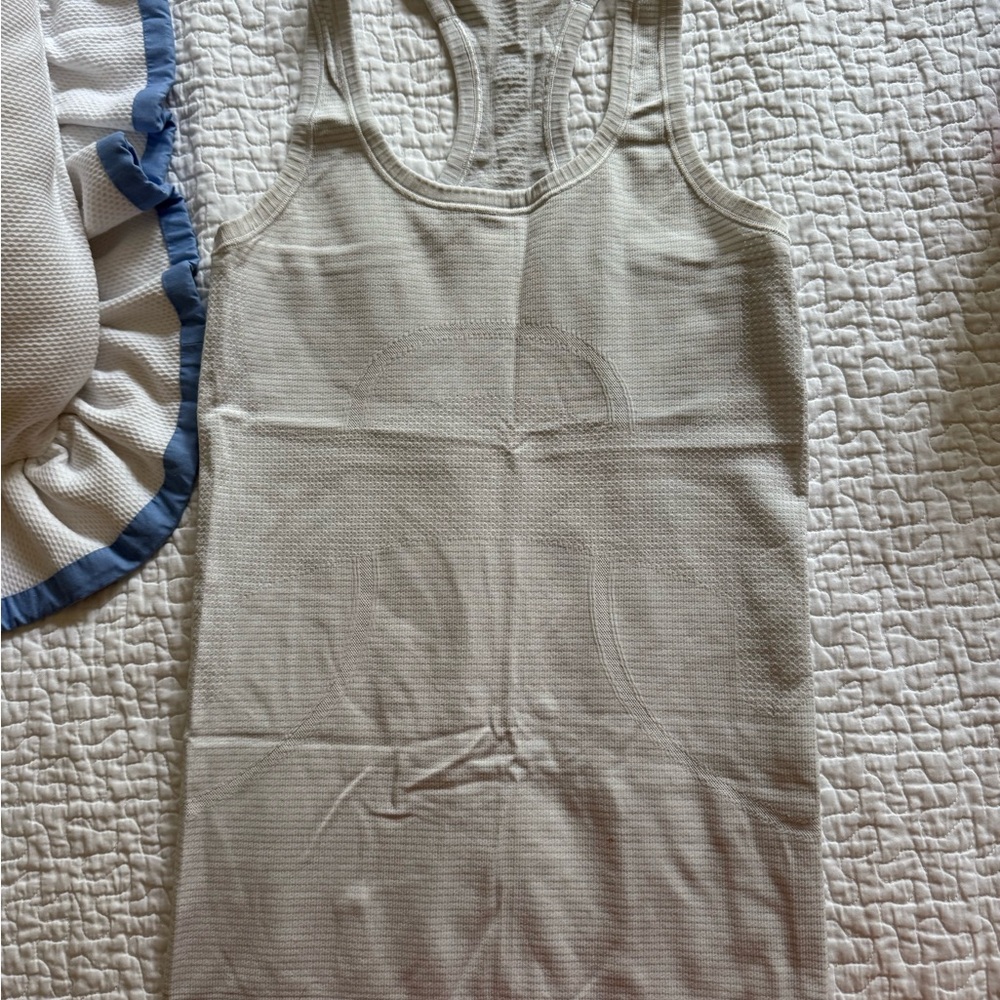 lululemon athletica white swiftly tech racerback Tank Top